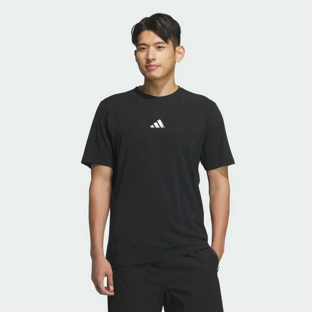 Футболка Adidas Premium Active Regular Fit Double Knit с коротким рукавом, цвет Black