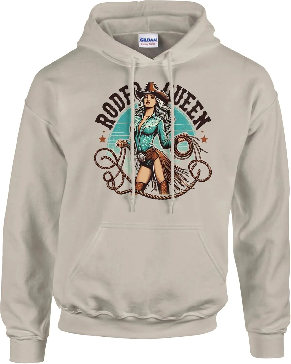 Толстовка Rodeo Queen Heavy Blend, мягкая и уютная Generic, синий