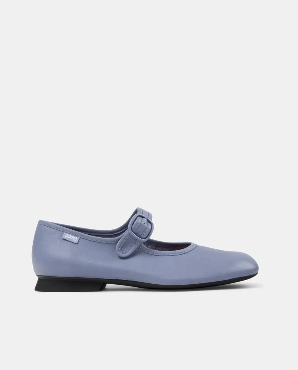 Женские балетки Casi Myra из кожи с пряжкой Camper, синий