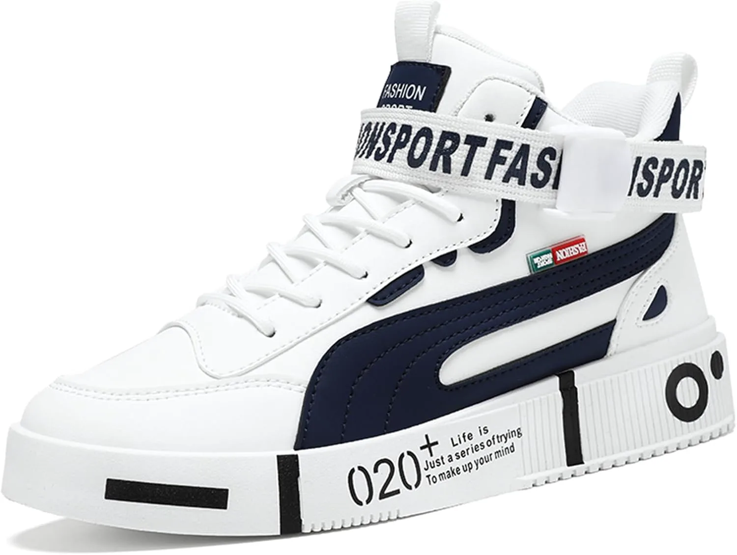 

Мужские высокие кеды GSIGUL для скейтборда, повседневной ходьбы, уличные кроссовки с граффити, модные спортивные обувь, белый