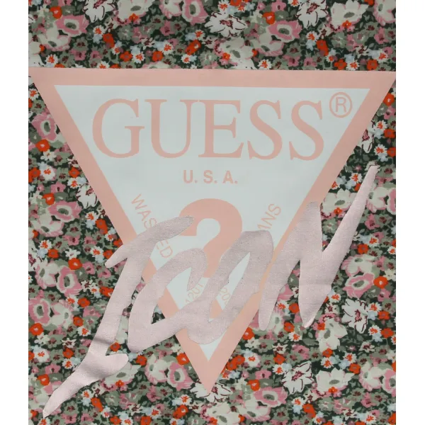 Укороченная футболка Guess, мультиколор — фото 3