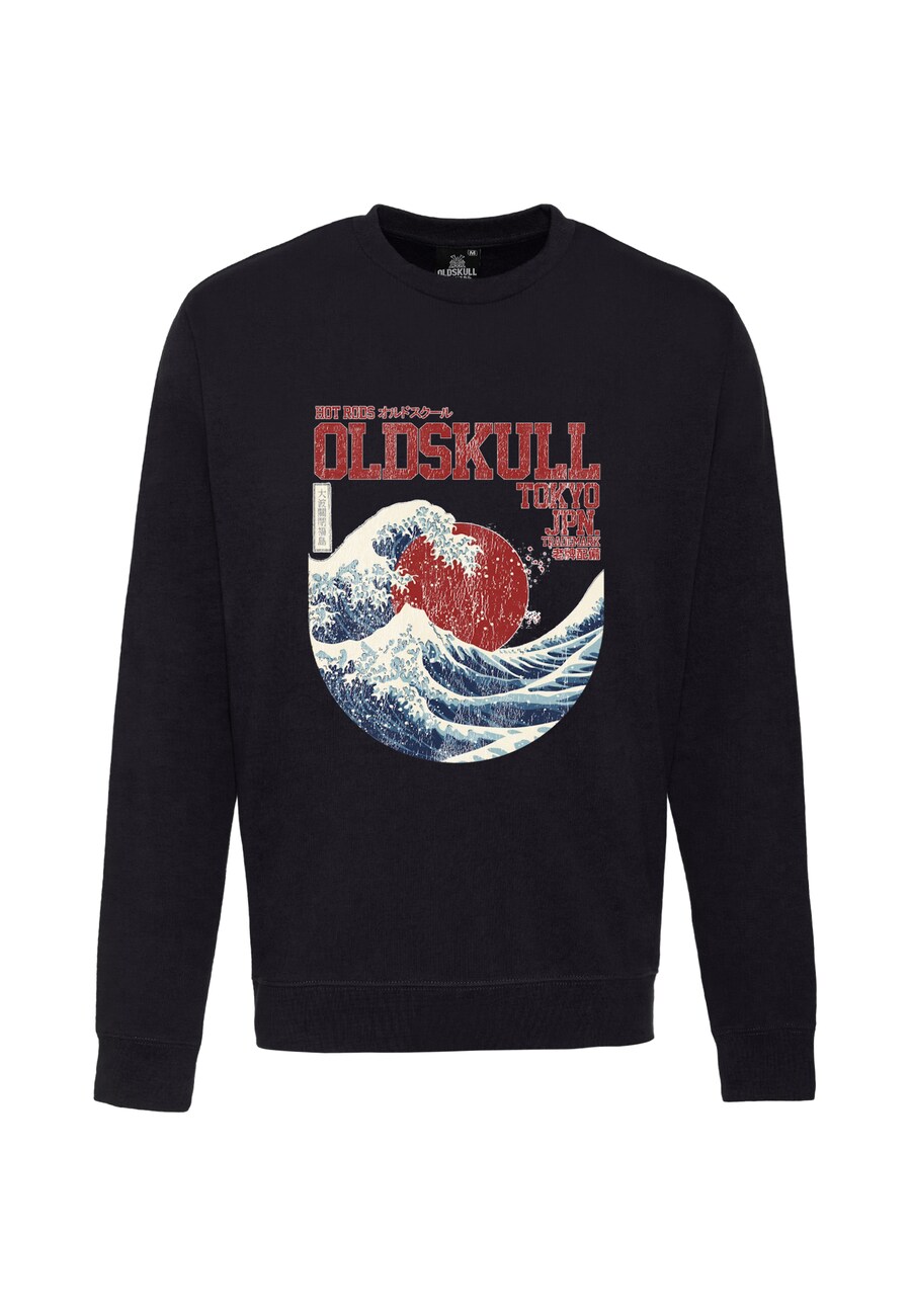 

Толстовка Oldskull Asian Big W Vintage Logo Graphic, черный