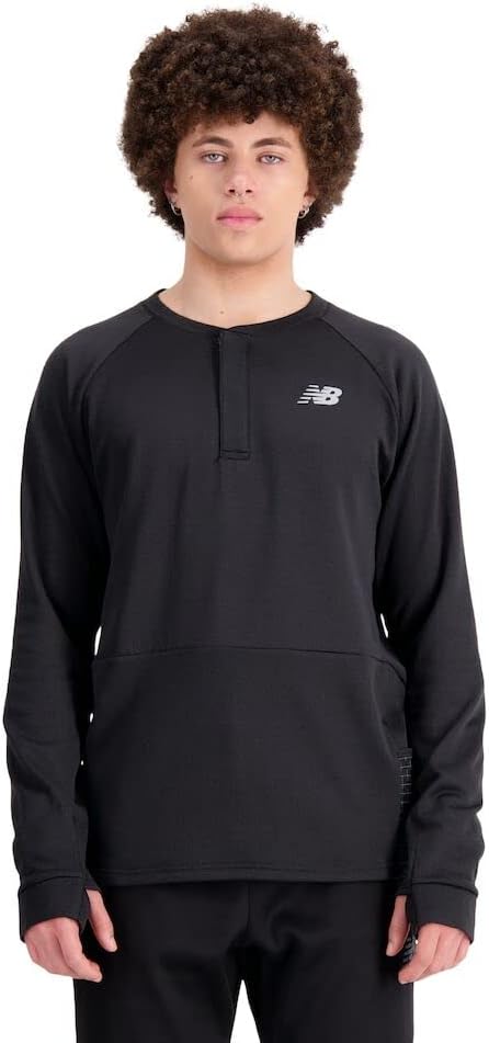 

Мужская кофта New Balance NB Heat Grid с длинным рукавом, Black, Черный, Мужская кофта New Balance NB Heat Grid с длинным рукавом, Black