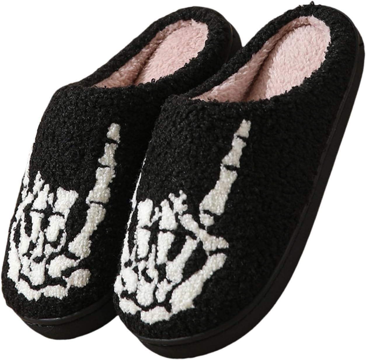 

Женские и мужские домашние тапочки на Хэллоуин, ретро стиль, мягкие, уютные, с легкой подошвой, против скольжения, плюшевые, праздничные, осенне-зимние, для дома и улицы, комфортные и теплые Lghlmcl, Multicolor 02