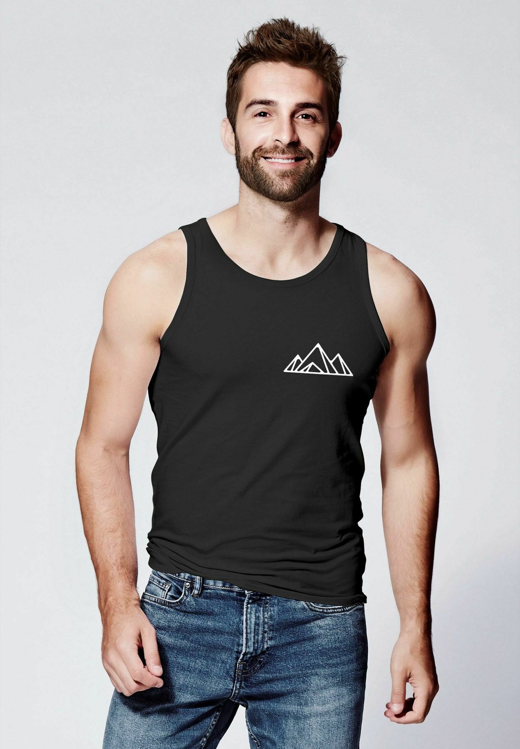 

Топ TANK_AUFDRUCK BERG WANDERN DESIGN OUTDO Neverless, антрацит