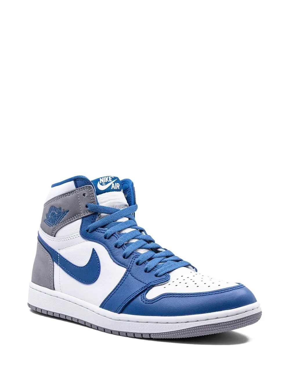 Кроссовки Air  1 High OG True Blue Jordan, синий — фото 2