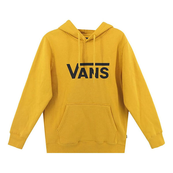 

Толстовка contrasting colors alphabet logo hooded pullover fleece lined stay warm yellow Vans, желтый