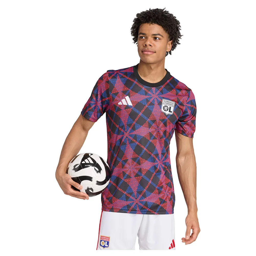 

Футболка с коротким рукавом adidas Olympique Lyonnais 25/26 pre match, фиолетовый