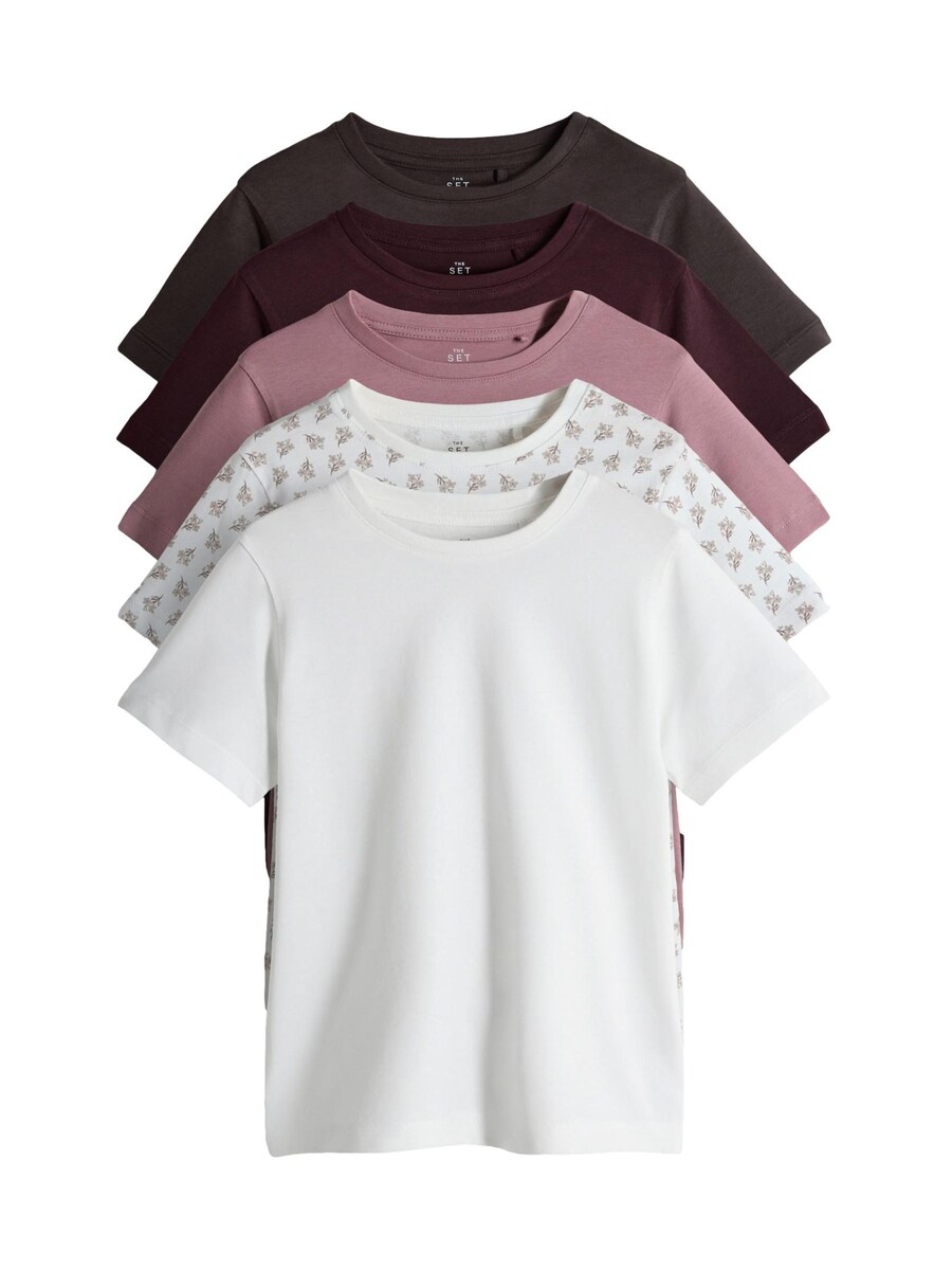 

Рубашка The Set, антрацит/лиловый/цикламеновый/белый