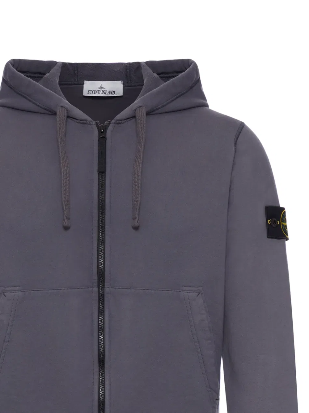 Толстовка на молнии Compass-badge Stone Island, серый — фото 2