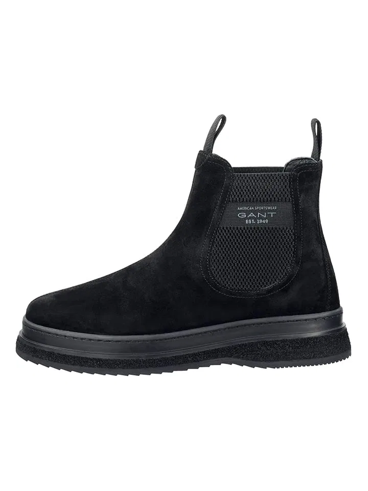 Челси-ботинки из велюра, GANT Footwear, черный