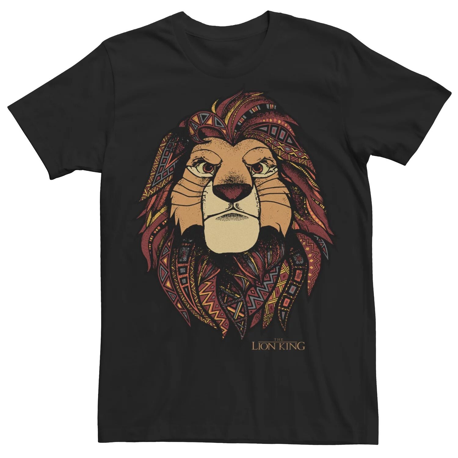 

Мужская футболка с орнаментом Disney The Lion King