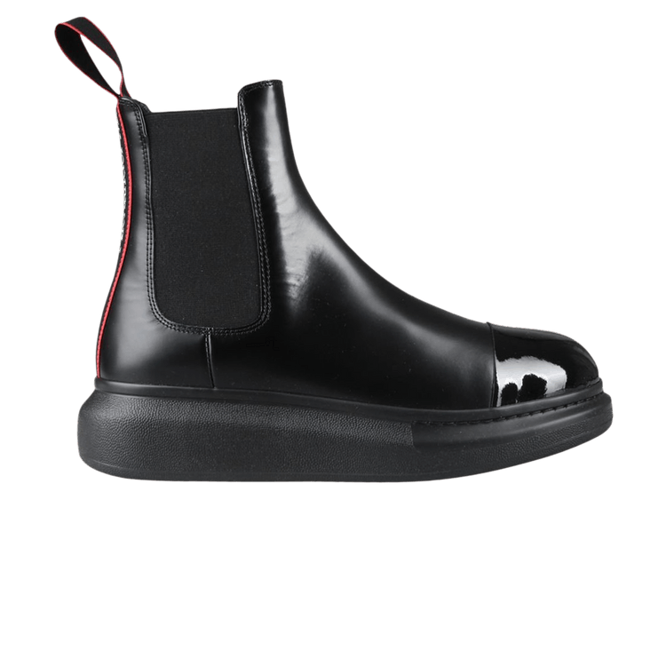 

Ботинки Alexander McQueen Hybrid Chelsea Boot 'Black Red Patent Toe', черный