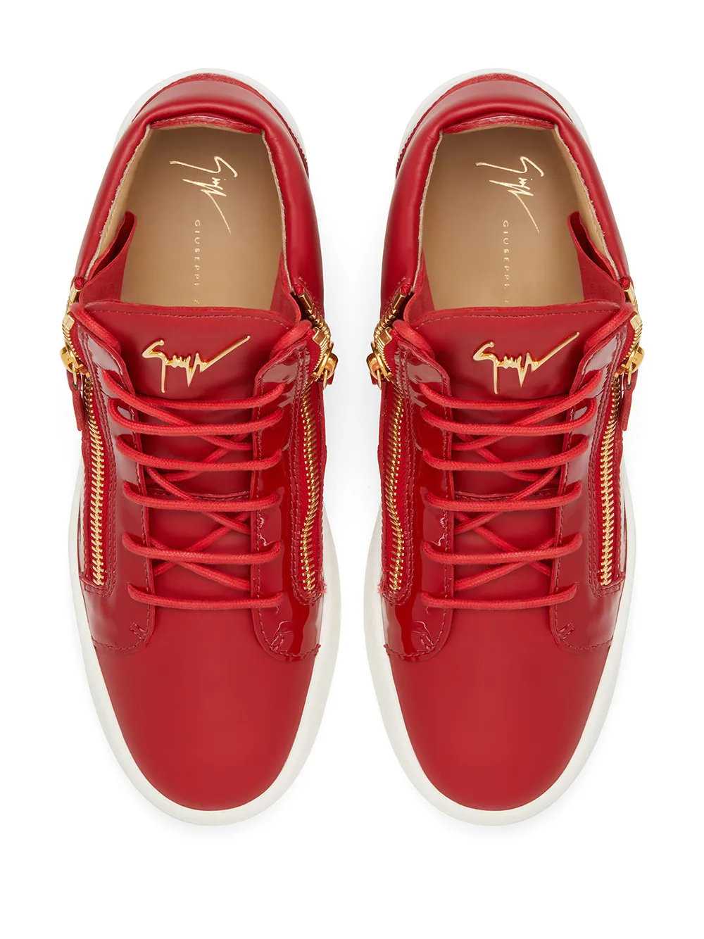 Высокие кеды Kriss Giuseppe Zanotti, красный — фото 4