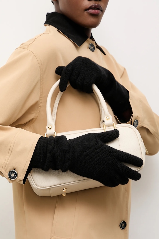 

Шерстяные перчатки Answear.Lab, черный