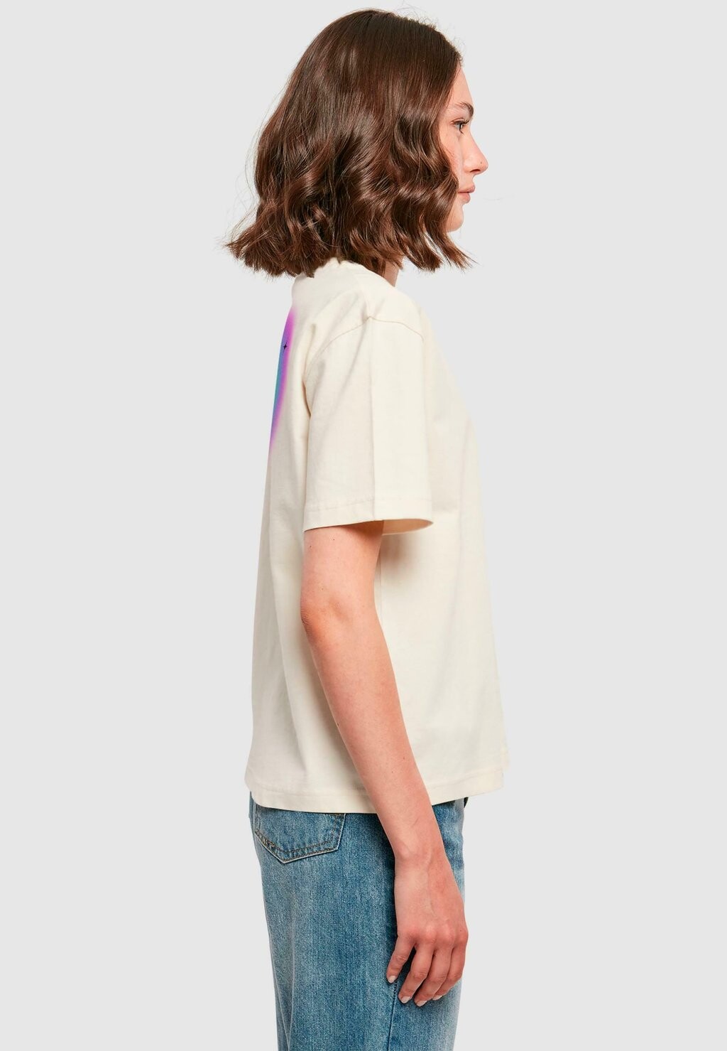 

Футболка с принтом GRADIENT HEART PRIDE Mister Tee, песочный