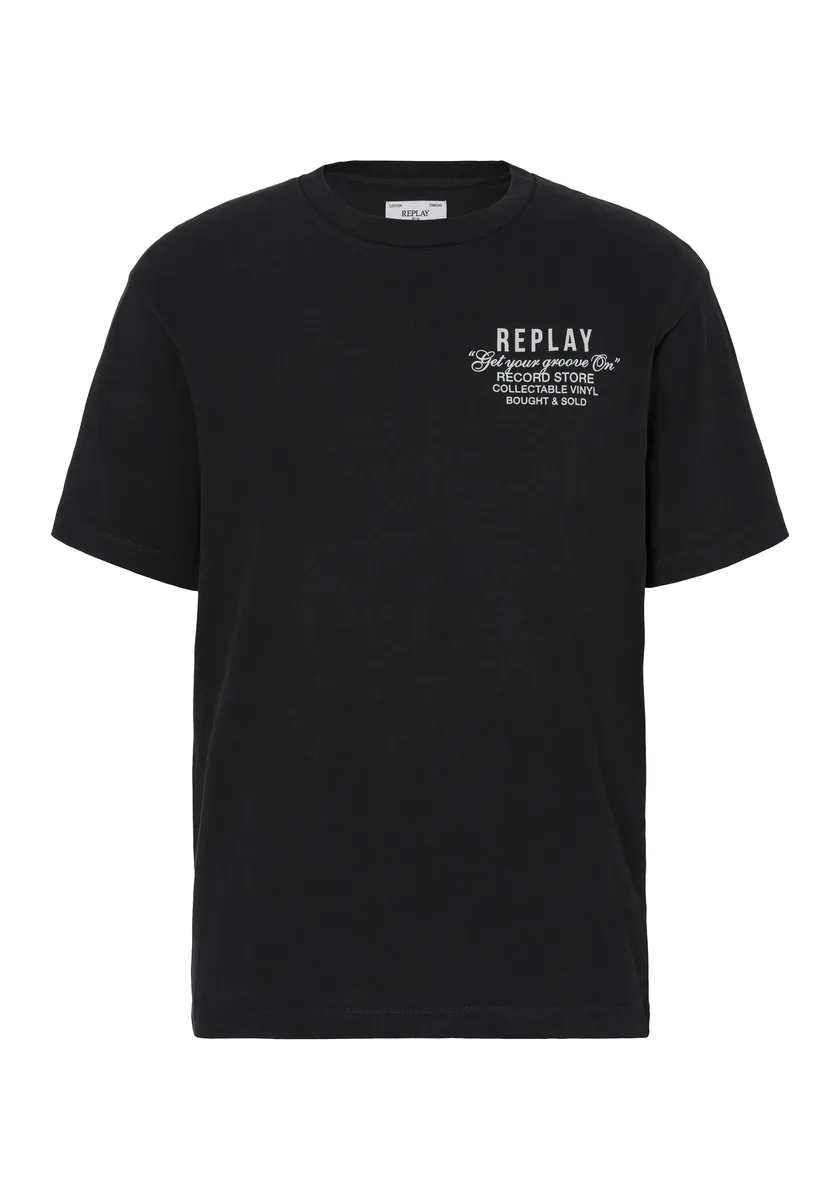 

Футболка Replay с логотипом на спине, цвет Blackboard
