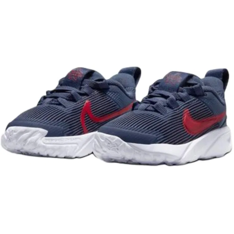 Кроссовки Star Runner 4 slip resistant abrasion resistant low top для малышей, темно-синие Nike, Dark Blue — фото 4