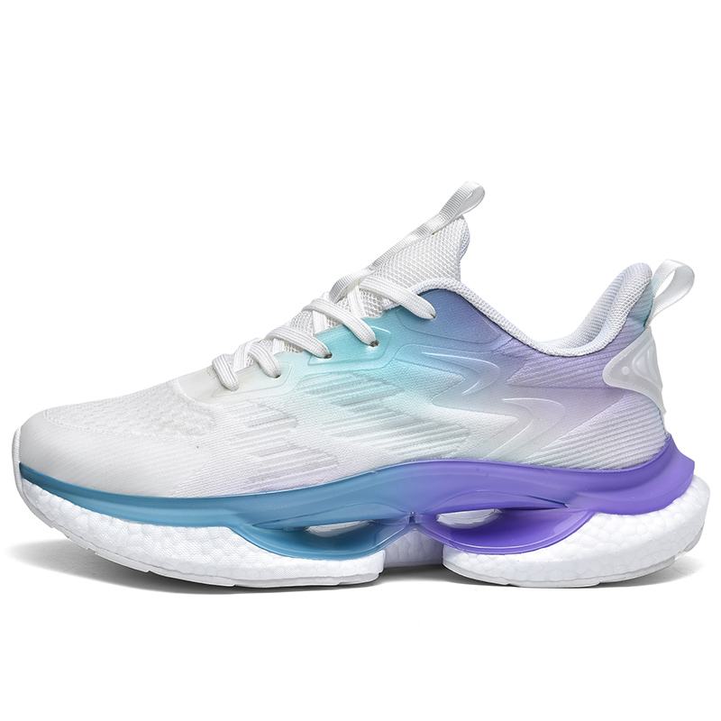 

TONYBEAR Мужские низкие беговые кроссовки белые светло-фиолетовые, цвет White Light Purple