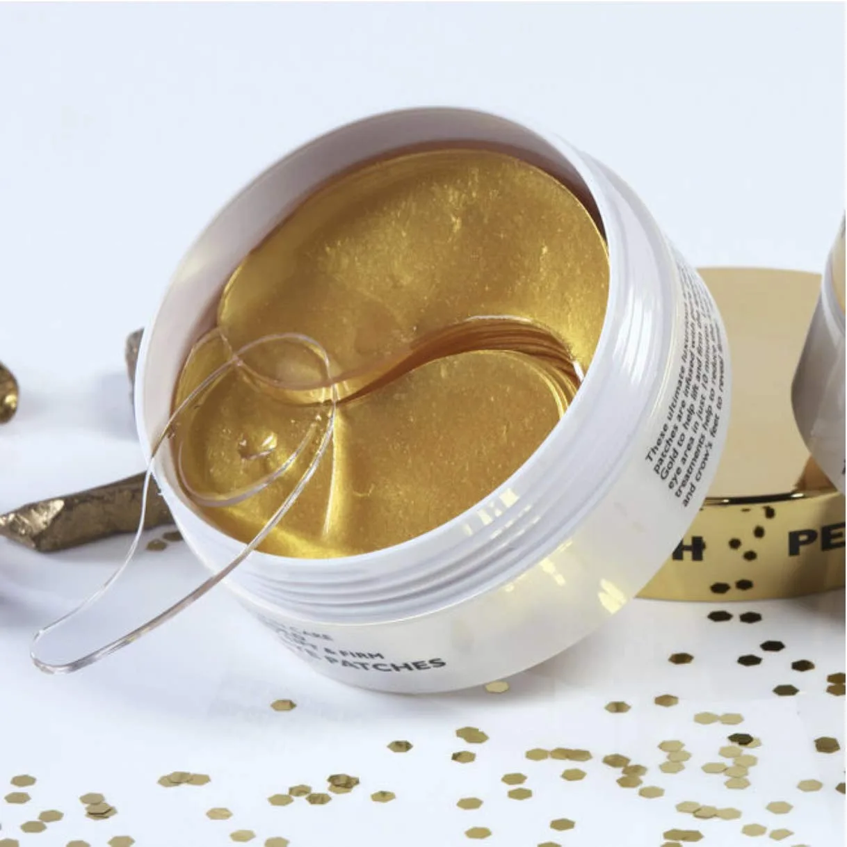 Патчи для глаз Peter Thomas Roth с 24-каратным золотом и детокс-патчи с огурцом от отечности, темных кругов и мелких морщин., Gold — фото 4
