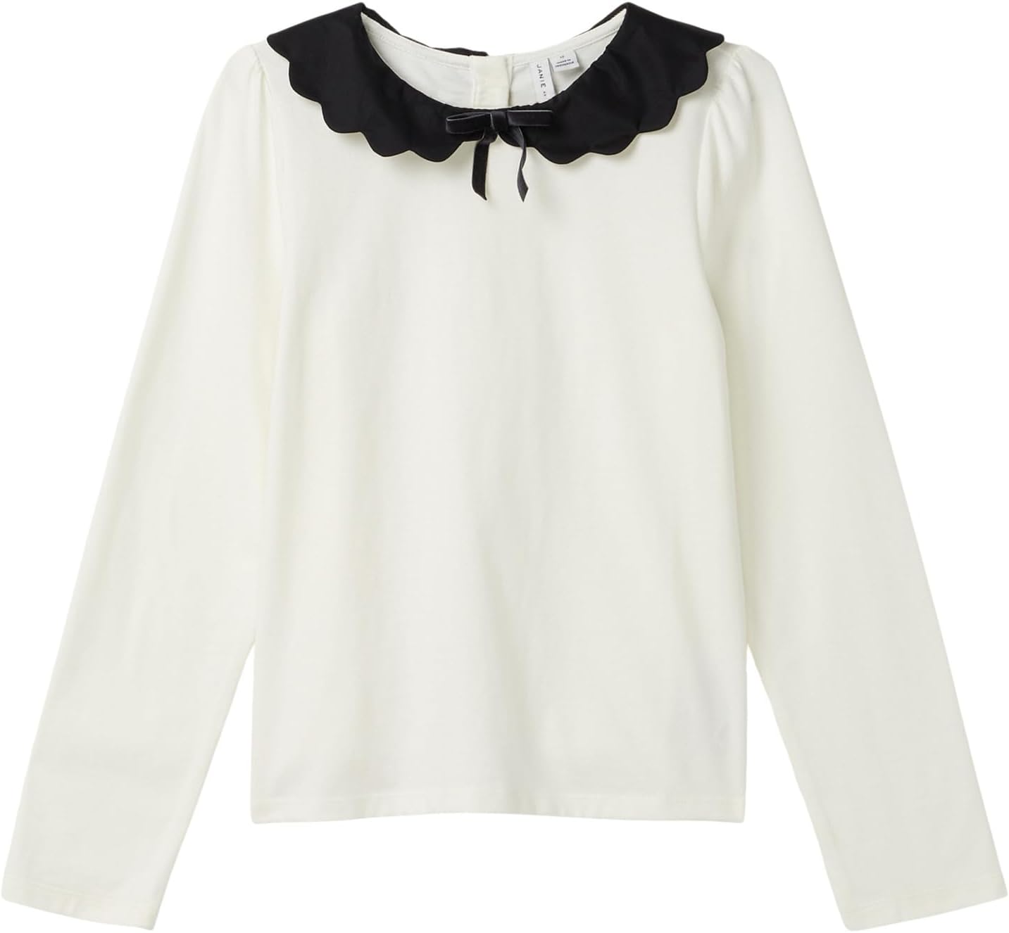 

Блузка с кружевным воротником Janie and Jack, White