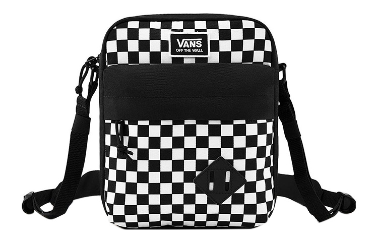 

Сумка через плечо, кроссбоди унисекс черно-белая Vans