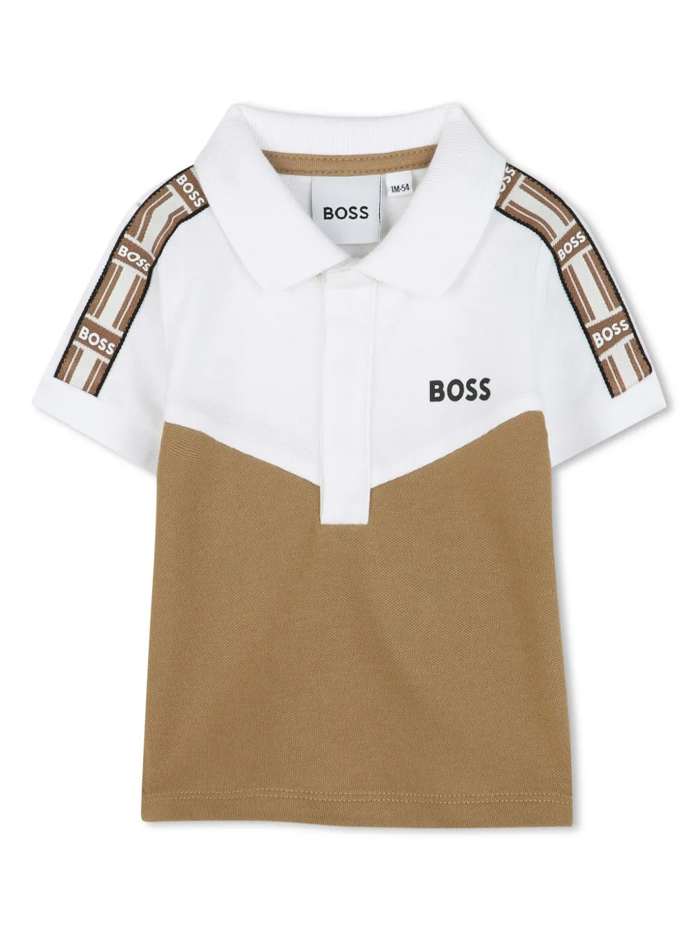 

Рубашка поло с логотипом BOSS Kidswear, белый