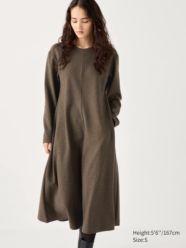 

Платье из матового джерси Uniqlo, зеленый
