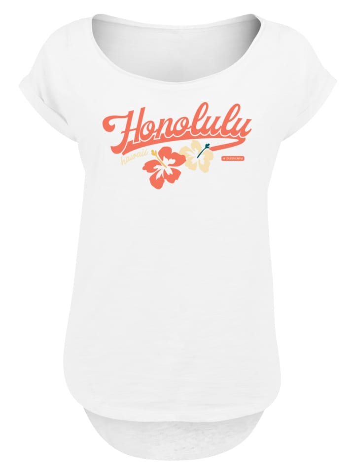 

Длинная футболка PLUS SIZE Honolulu белого цвета F4NT4STIC, Белый, Длинная футболка PLUS SIZE Honolulu белого цвета F4NT4STIC