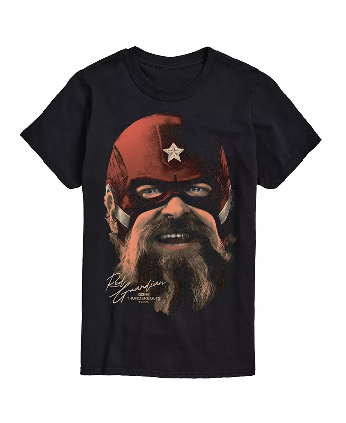 

Мужская футболка Marvel Thunderbolts Red Guardian с коротким рукавом AIRWAVES, черный