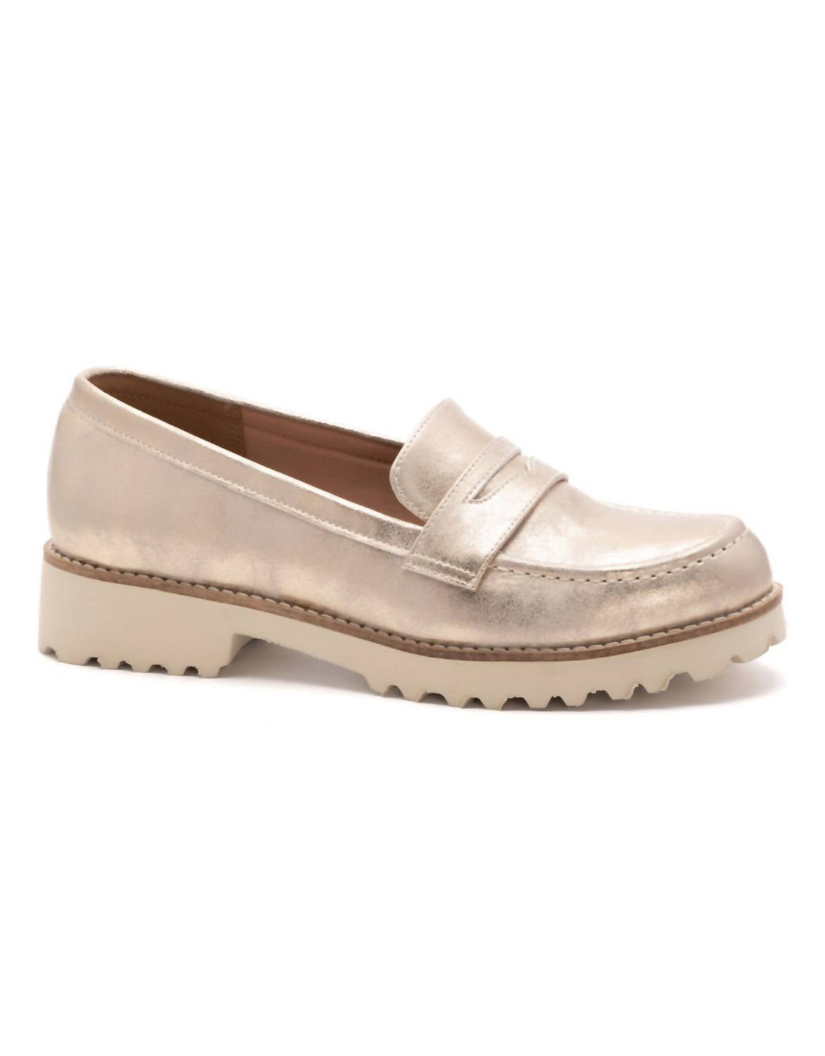 Женские золотые лоферы Boost Metallic Corkys Footwear, золотой — фото 2