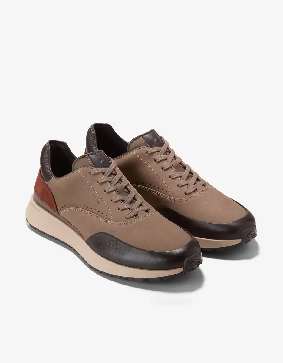 Мужские спортивные кроссовки в винтажном стиле Cole Haan, коричневый — фото 4