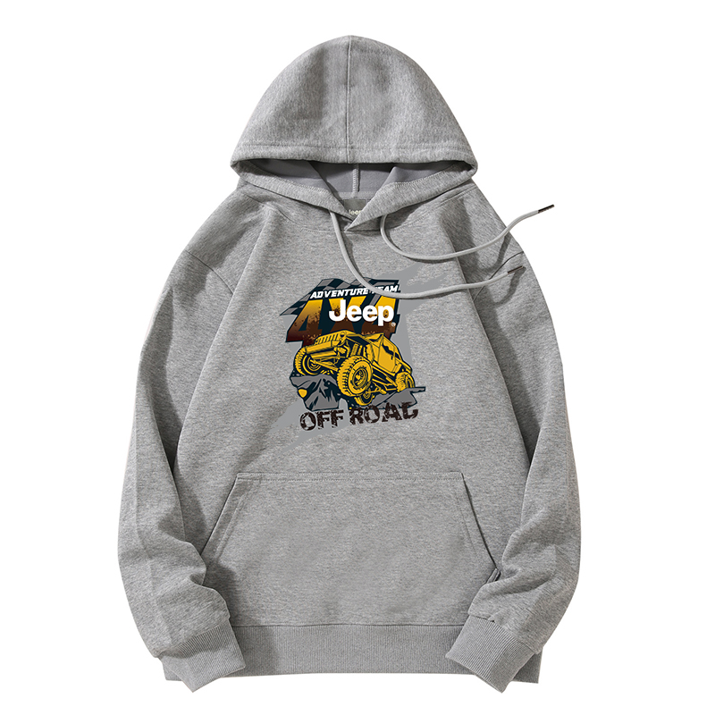 

Толстовка Unisex Hooded Moderate Heavyweight Jeep, heather серый