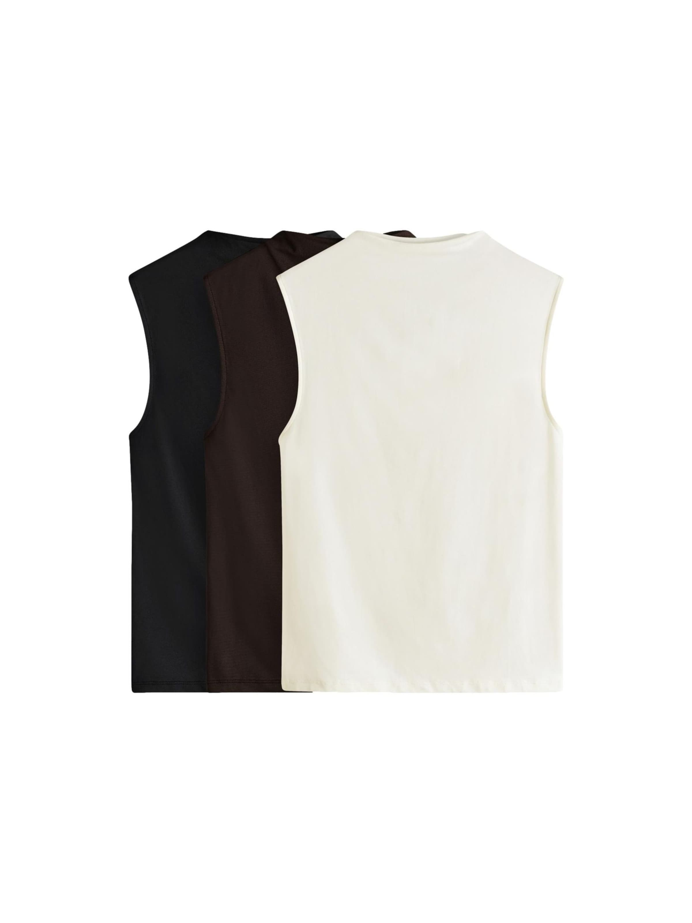 

The Set Топ в цветах Brown, Black, White