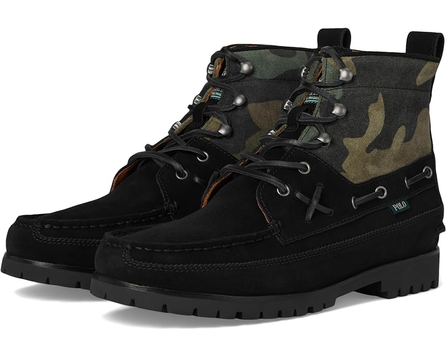 

Ботинки Polo Ralph Lauren Ranger Mid Camo Suede Boot, цвет Black/Camo