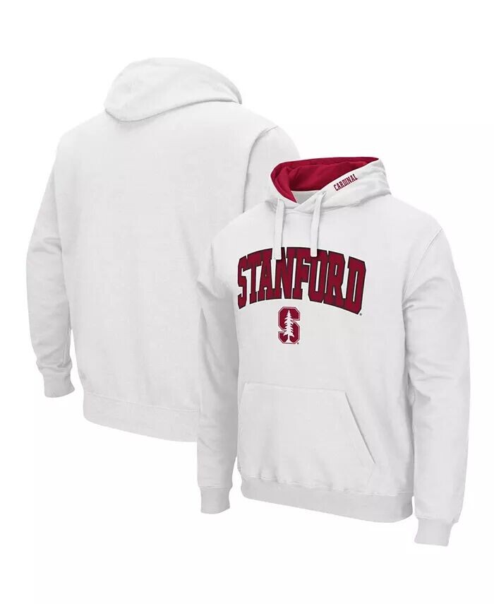 

Мужская толстовка с капюшоном Stanford Cardinal Arch Logo 3.0 Colosseum, белый