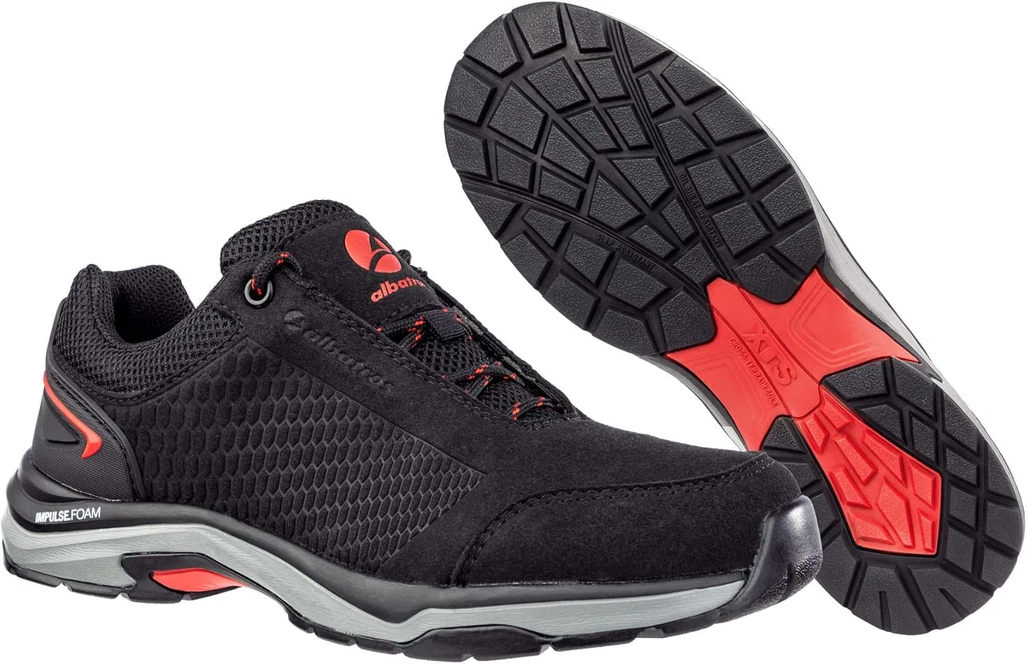 Рабочие ботинки ALBATROS Viale Black Low Work Shoes O1 SRC HRO без металлических деталей, нескользящие, термостойкие, унисекс — фото 2