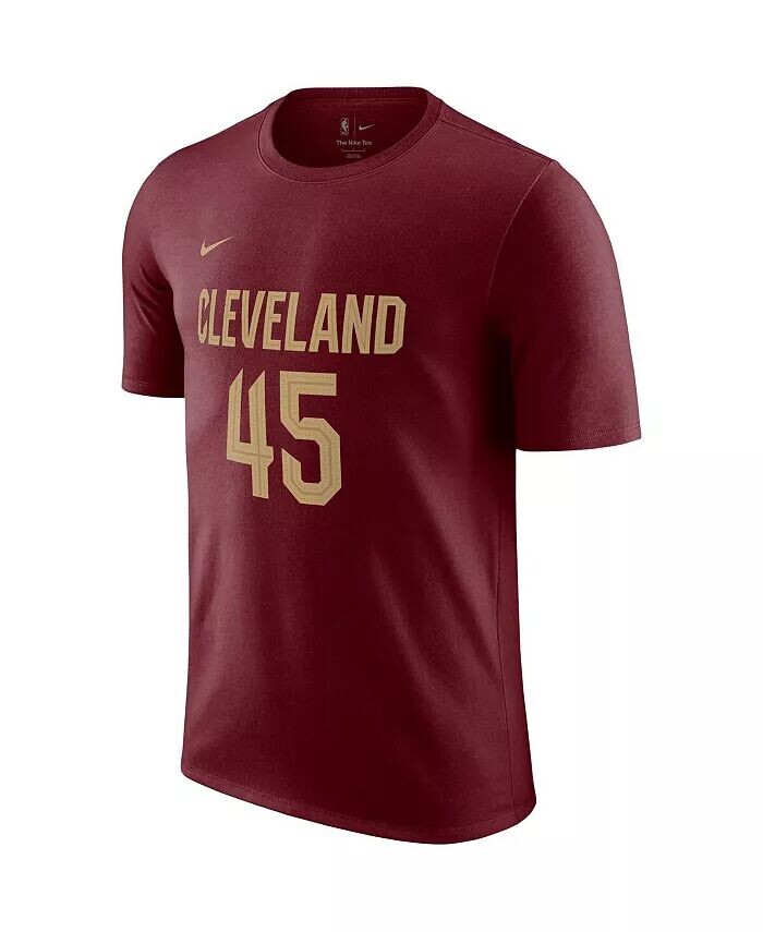 Мужская футболка Donovan Mitchell Burgundy Cleveland Cavaliers Icon 2022/23 с именем и номером Nike, красный — фото 2