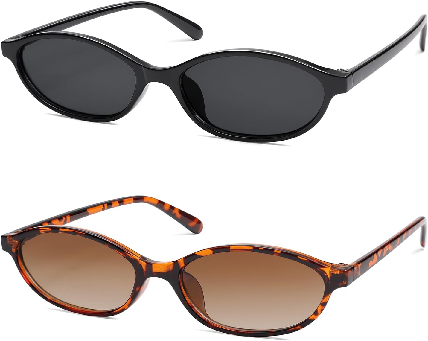 

Ретро-солнцезащитные очки «кошачий глаз» овальной формы для женщин, модные узкие солнцезащитные очки в стиле Y2k, дизайнерские солнцезащитные очки AR82253 HERJOUR, B04 Black/Grey+tortoise/Gradient Brown