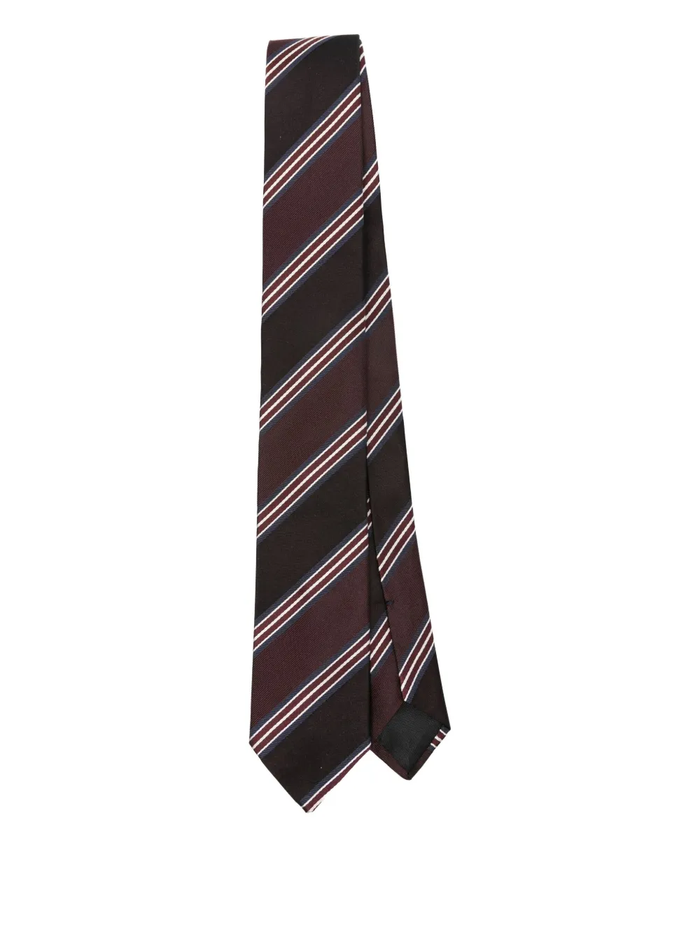 

Полосатый шелковый галстук Lardini, красный