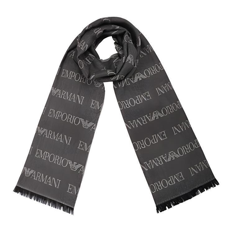 

Хлопковый вязаный шарф мужские EMPORIO ARMANI