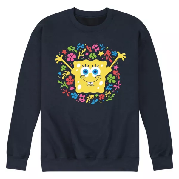 

Мужская флисовая толстовка SpongeBob SquarePants Nickelodeon, синий