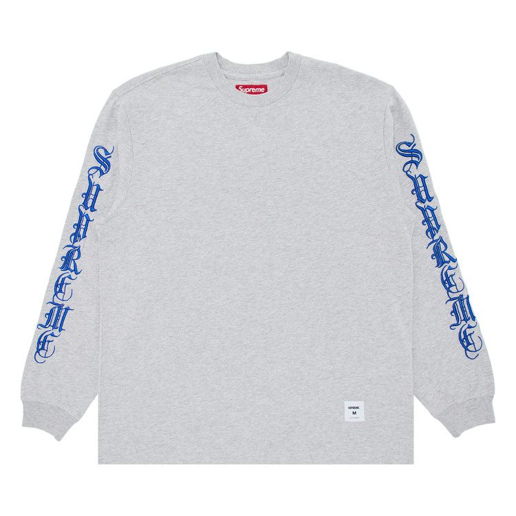 

Топ Supreme Old English Long-Sleeve Top, Heather Grey