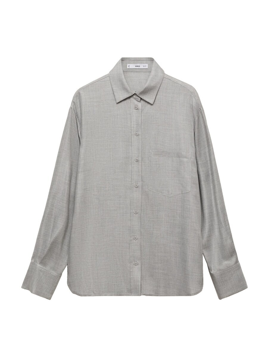 

Рубашка MANGO Blouse GALITA, цвет silver grey