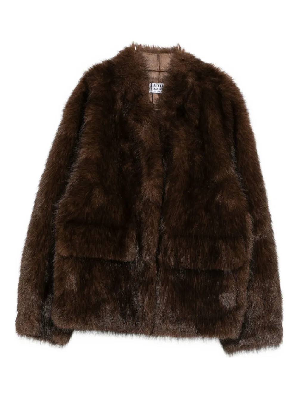 

Куртка из искусственного меха Betta Corradi, коричневый