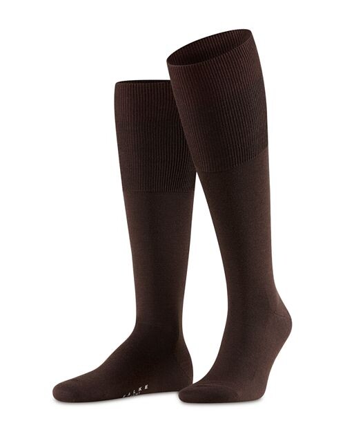 

Носки до колена из смеси шерсти мериноса Airport Falke, цвет Brown