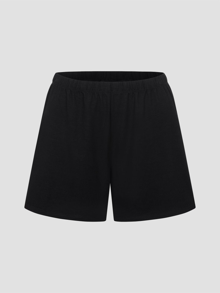 

Erlich Textil Короткие пижамные штаны Light Touch черного цвета