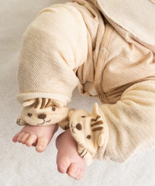 Гетры детские органические POMPKINS BABY с анималистичным дизайном — фото 3