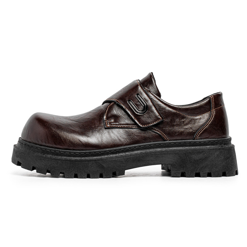 

JANECO Мужские повседневные туфли мужские низкие черно-коричневые, цвет Brown