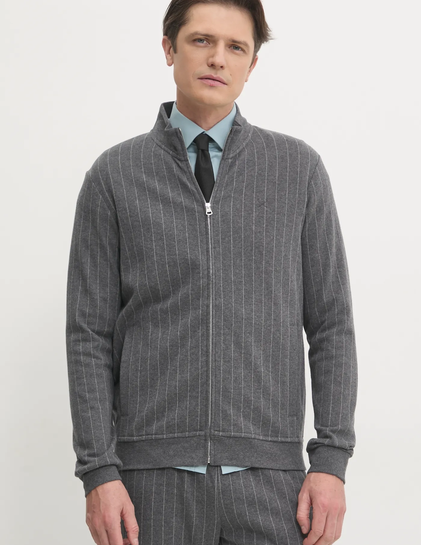 

Хлопковая толстовка Hackett London, серый